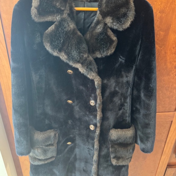 Boagana Bunker Ramo Vintage Faux Fur Coat VERY SOFT & WARM Size Medium - Picture 15 of 16